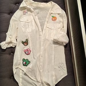 Tokidoki vintage button-up shirt XS / S Cactus dog